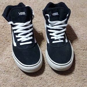 Black and white Vans